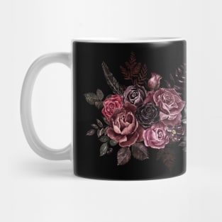 Goth style floral arrangement for addams funeral Mug